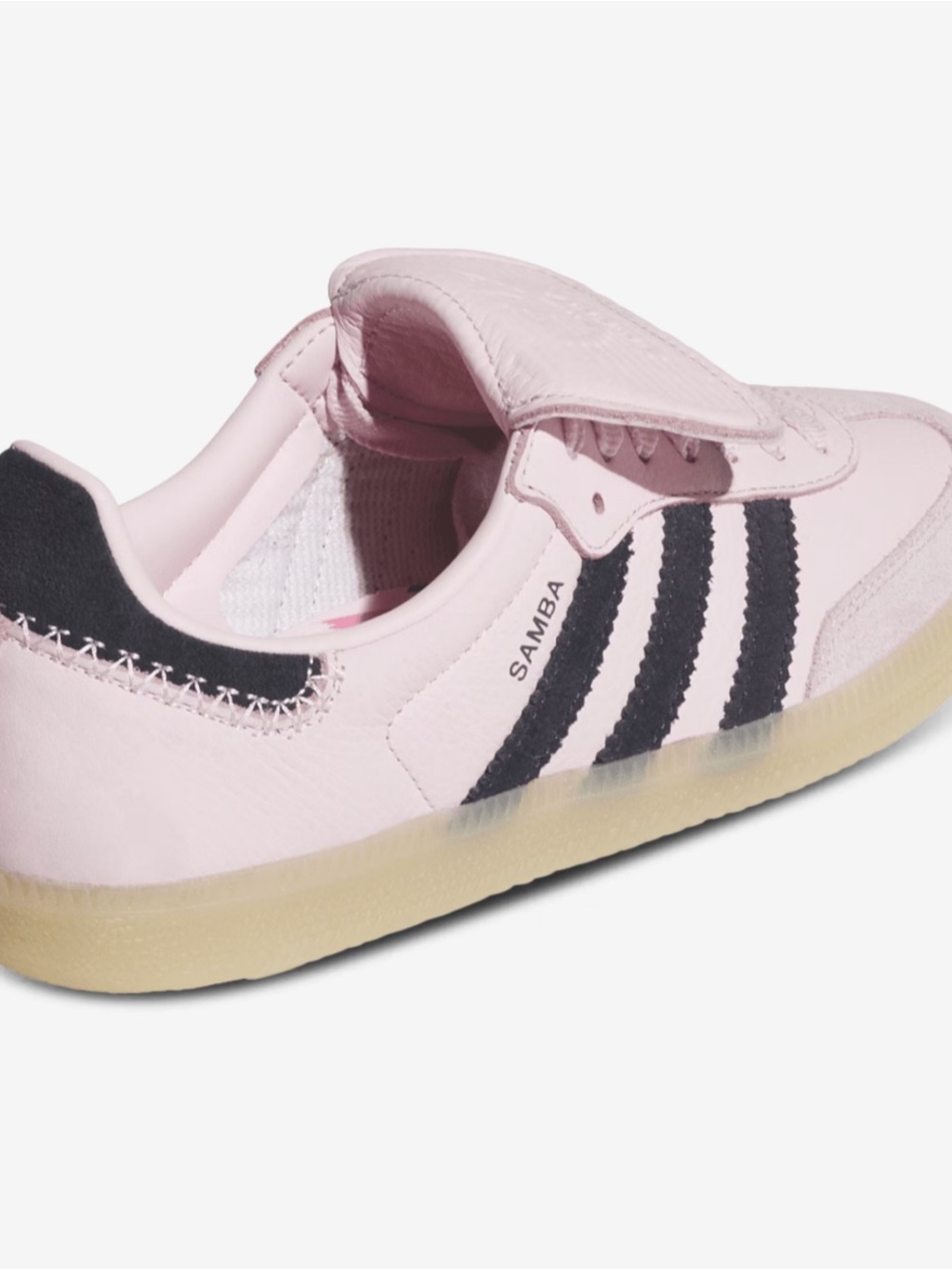 adidas Samba Kids Shoes - Pink with Black Stripes pink color - Picture 3 of 6